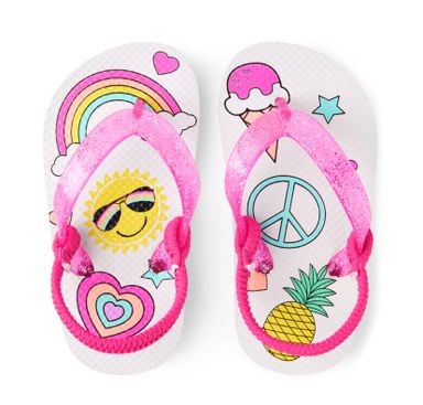 Children’s Place Toddler girl glitter flip flops