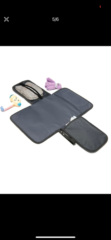 Large Grey, portable changing mat 