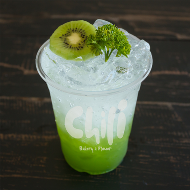 Iced Kiwi Soda