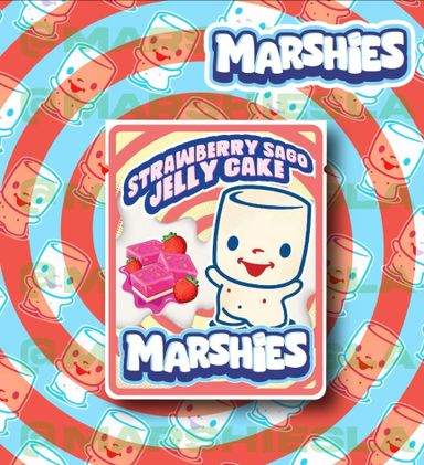 Marshies strawberry jelly cake 