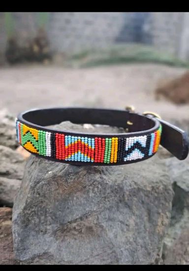 Leather beaded belts 