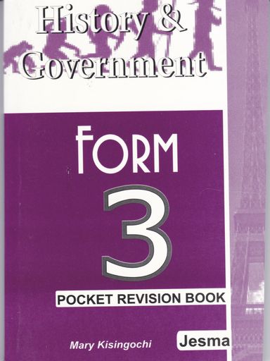 KCSE History Form 3 Pocket Note Book