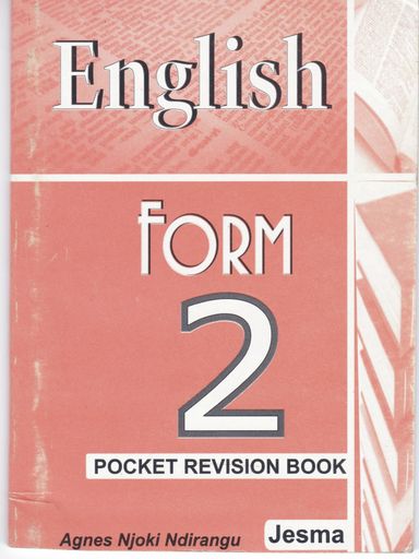 KCSE English Form 2 Pocket Note Book