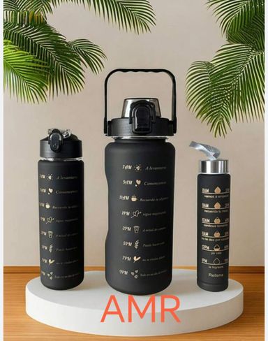 3 piece water bottle set