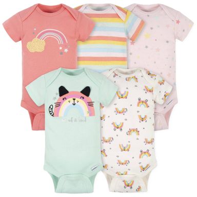 Gerber baby girl 4-pack & 5-pack Newborn onesies 