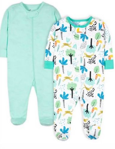 Little Star 2-pack Footed Unisex Animals Sleep n play 