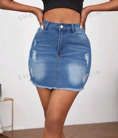 Denim Skirt Size Medium