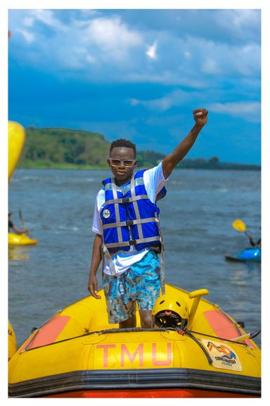 White rafting on the nile 