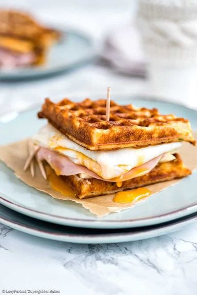 Ham, Egg & Cheese Waffle 