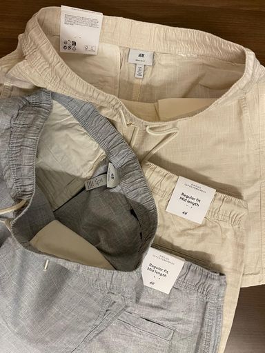 H&M Regular Fit Linen- blend Shorts