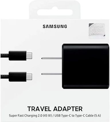 Samsung 45W (3 Pin) USB-C Fast Charging Wall Charger with Cable