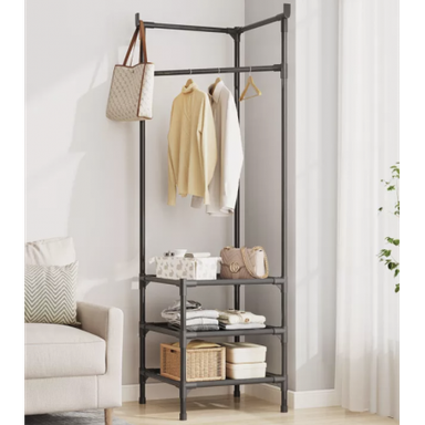 Corner coat hanger