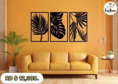 Trío Tropical” 🌴 35 x 22 pulgadas