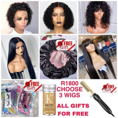 Choose 3 Wigs (All Gifts for Free)