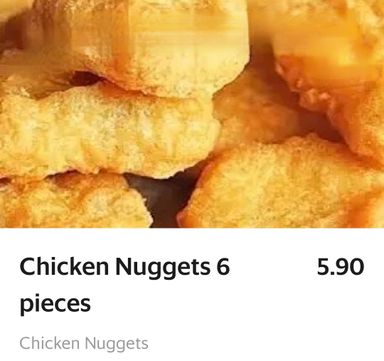 Chicken Nuggets (6 pieces)