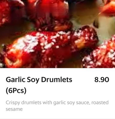 Garlic Soy Drumlets 