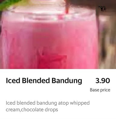 Iced Blended Bandung 