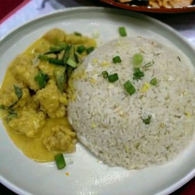 curry buttermilk fried rice 