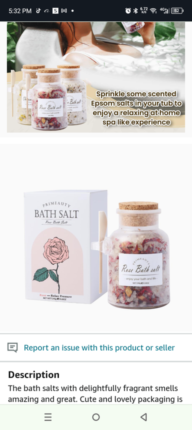 Rose bath salt