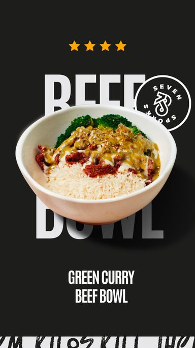 Green Curry Beef Bowl