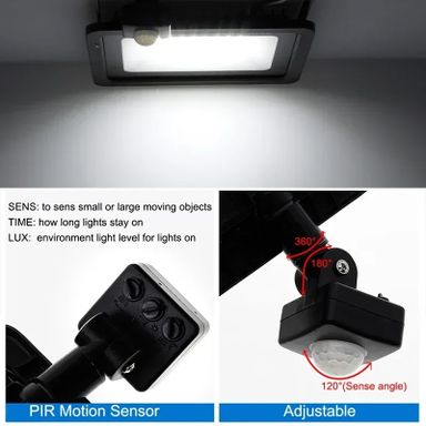 Holofote led 30w com sensor de movimento Luz de exterior garagem