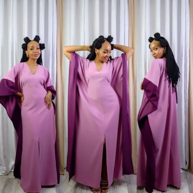 Rose Purple Kaftan 