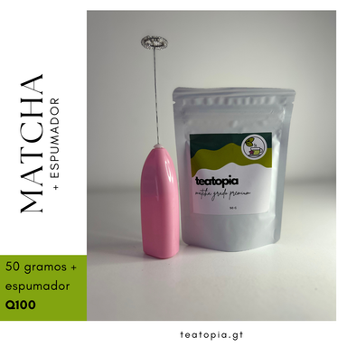 Matcha 50 gramos + Espumador