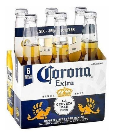 6pack Corona Botella 355ml