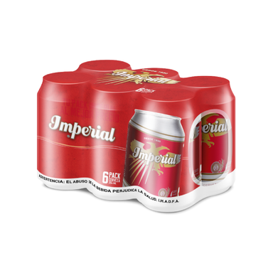 6pack Cerveza Imperial Lata 12oz