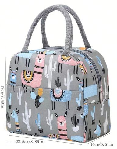 Baby Lunch/Bottle Bag Llama printed 