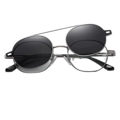 Cyrus 2 in 1 polarized magnetic clip on glasses