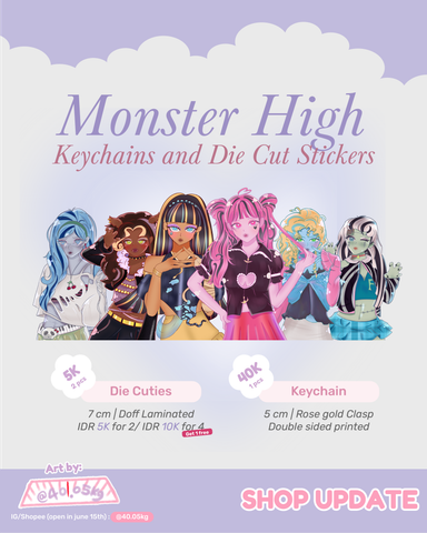 MONSTER HIGH: Die Cut Stickers (GET 2)