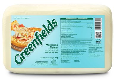 Greenfields Mozzarella Block Cheese 1kg