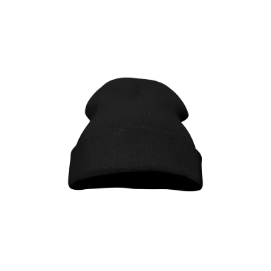 Black Acrylic Knit Beanies