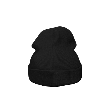 Black Acrylic Knit Beanies