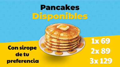 Pancake con Sirope de Preferencia