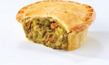 Plant based garden veg pie 