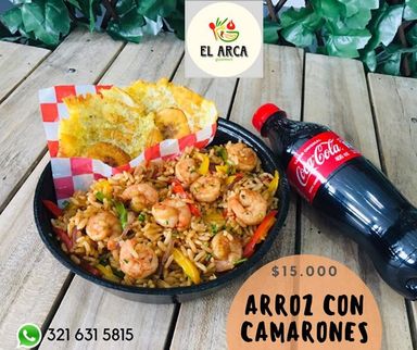 Arroz con camarones 