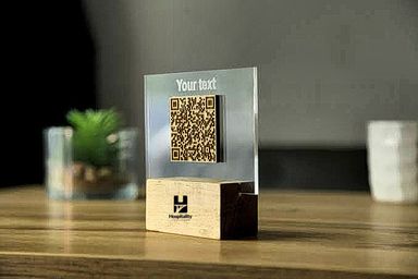 HCM Wooden Menu Stand