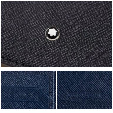 [6cc Black/IndigoBlue #116326] - Montblanc Sartorial Wallet