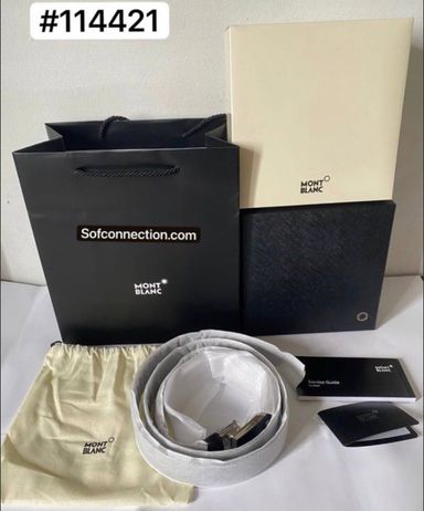 [BELT #114421] Montblanc Black 30mm Leather Belt