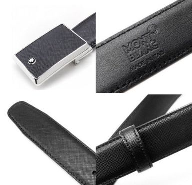 [BELT #114421] Montblanc Black 30mm Leather Belt