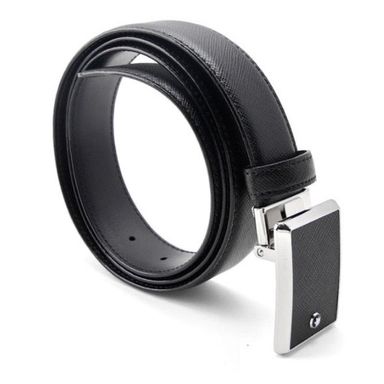 [BELT #114421] Montblanc Black 30mm Leather Belt
