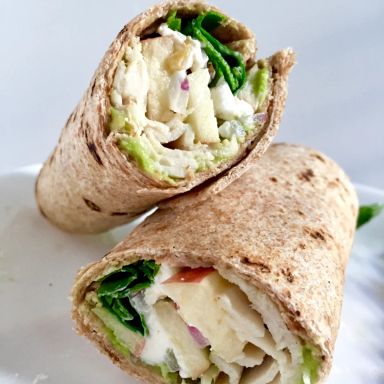 Goat Liver and Cheese Wrap