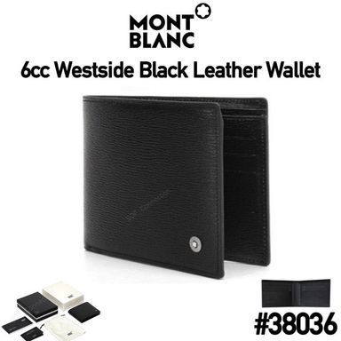 [6cc #38036] Montblanc Westside Black Leather Wallet
