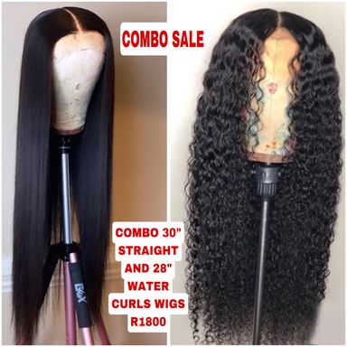 30" Straight and 28" Water curl Combo Sale