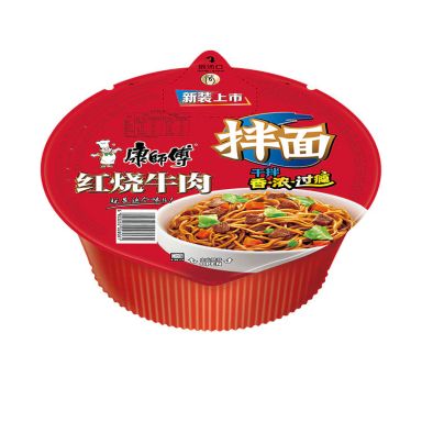 康师傅红烧牛肉拌面  KSF Roastedf Beef Dry Noodle