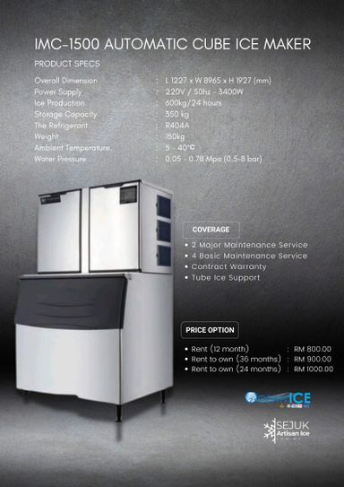 Automatic Cube Ice Maker