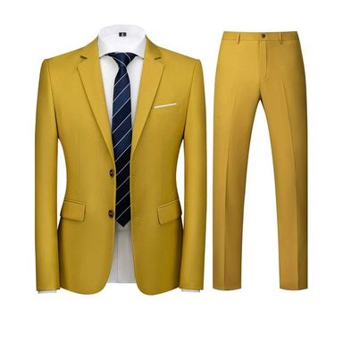 Ensemble VESTE 02 Pièces - Jaune)