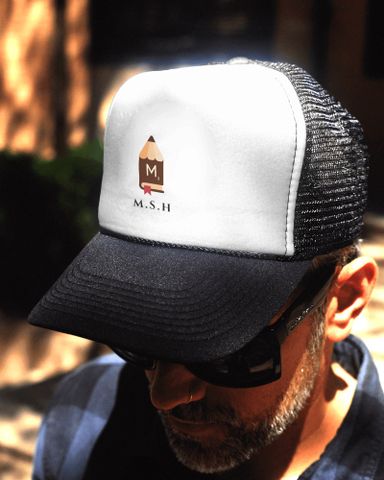 MSH White 'N' Black Trucker Hat